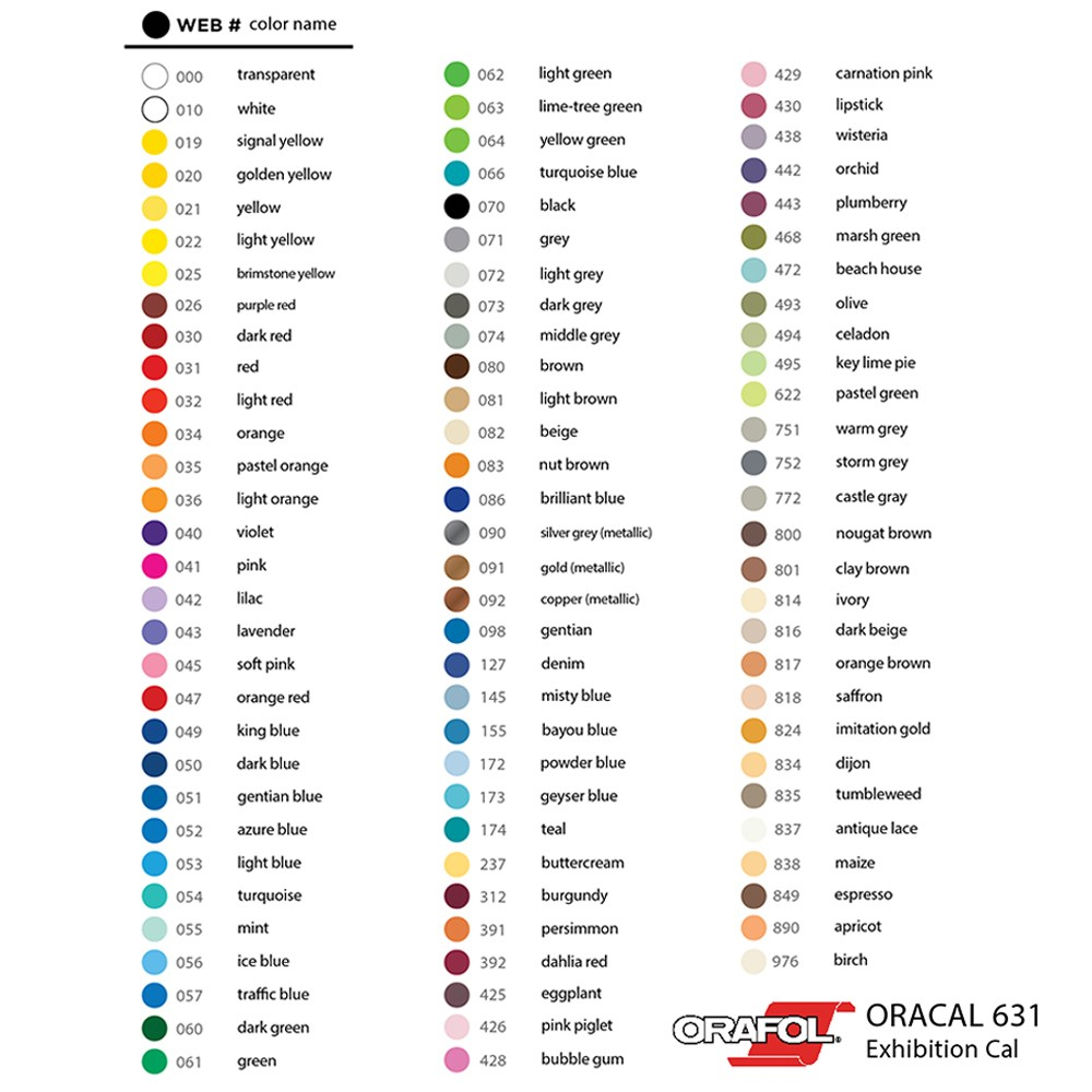 oracal 651 color chart 63